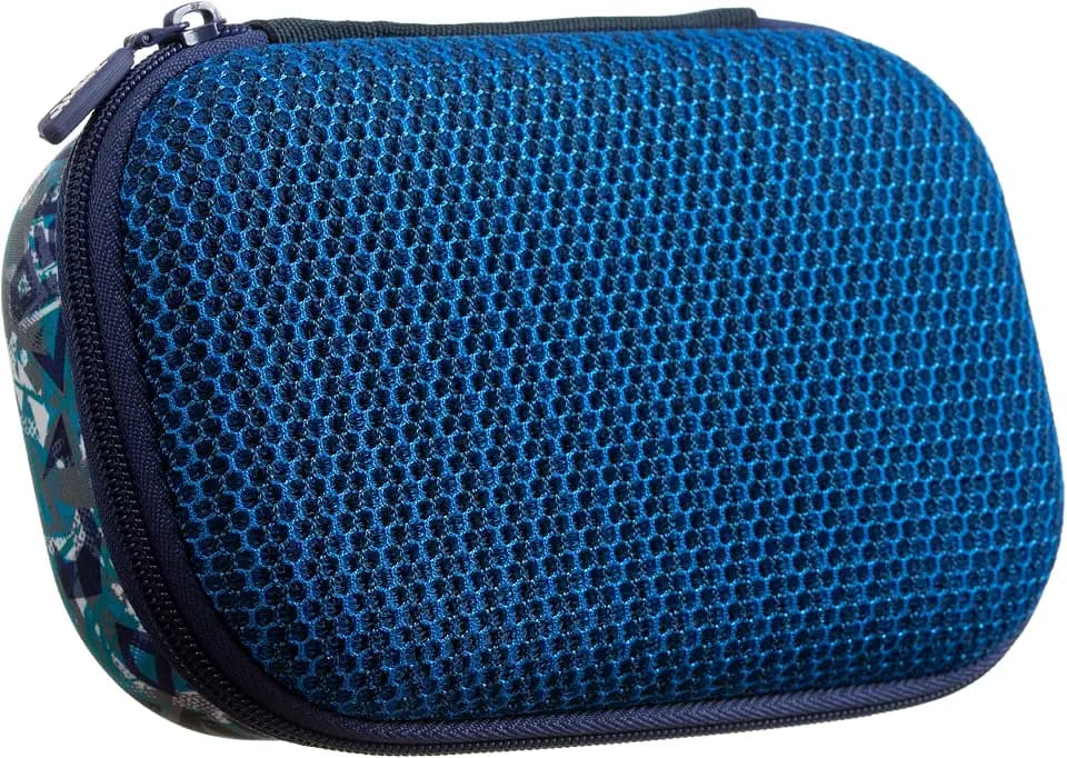 ZIPIT Mesh Pencil Box, Sporty Large Capacity Pencil Case for School ,Blue