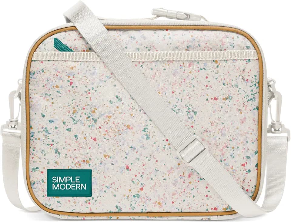 Simple Modern Hadley Lunch Box with Shoulder Strap | Kids & Adults | Insulated Bag with Pockets for Women, Men, Girls, Boys