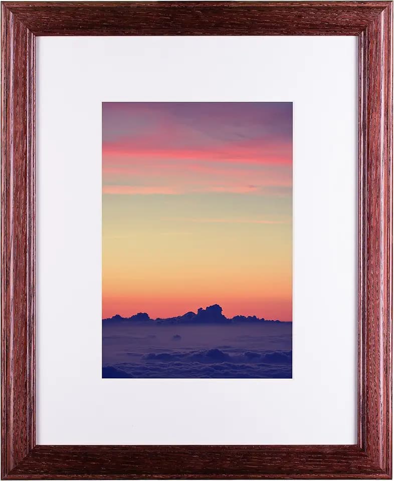 Craig Frames 14x18 Red Picture Frame Matted to 10x13, Wood Wall Decor