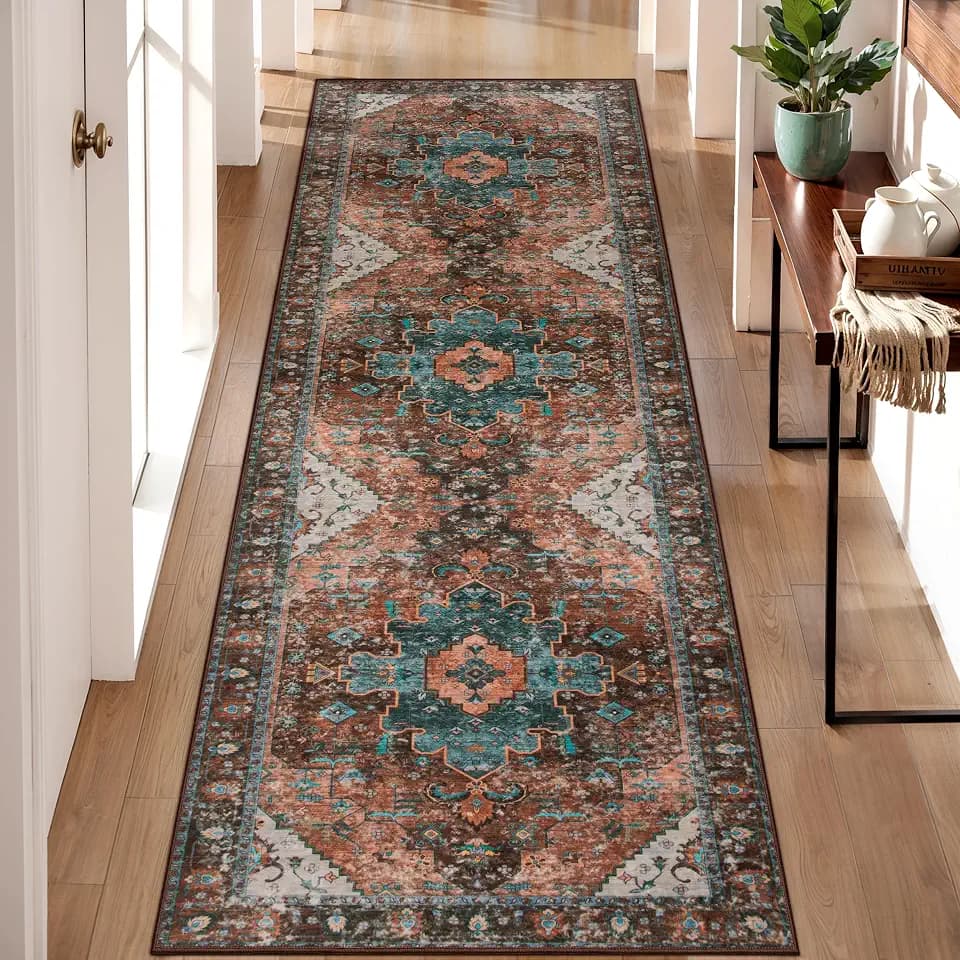 Ciicool Washable Runners for Hallways,2'6''x8' Long Kitchen Runner Rug