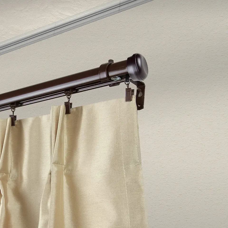 Mango Cordless Traverse Rod 86-120 inch - Cocoa