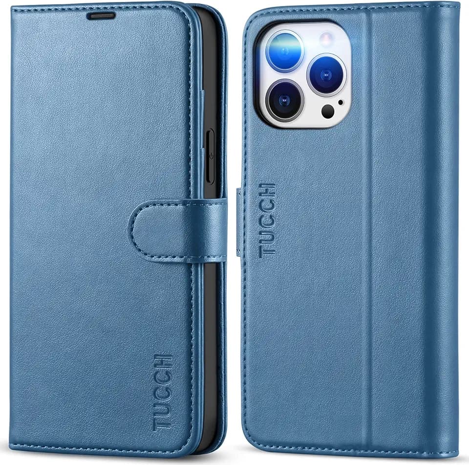 TUCCH Hülle konpatibel mit iPhone 13 Pro Max (6,7"), Blau