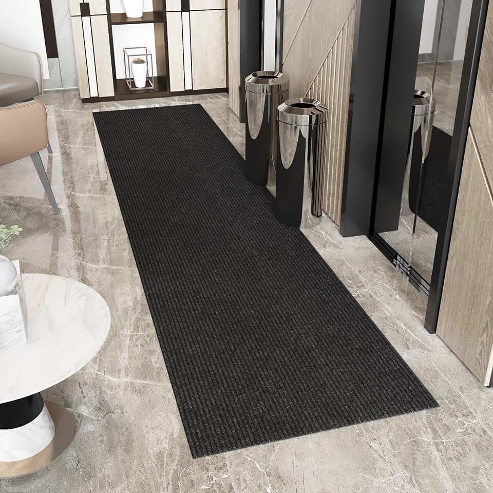 Ottomanson 2x22 Hallway Runner Rug – Non-Slip Indoor Outdoor Door Mat