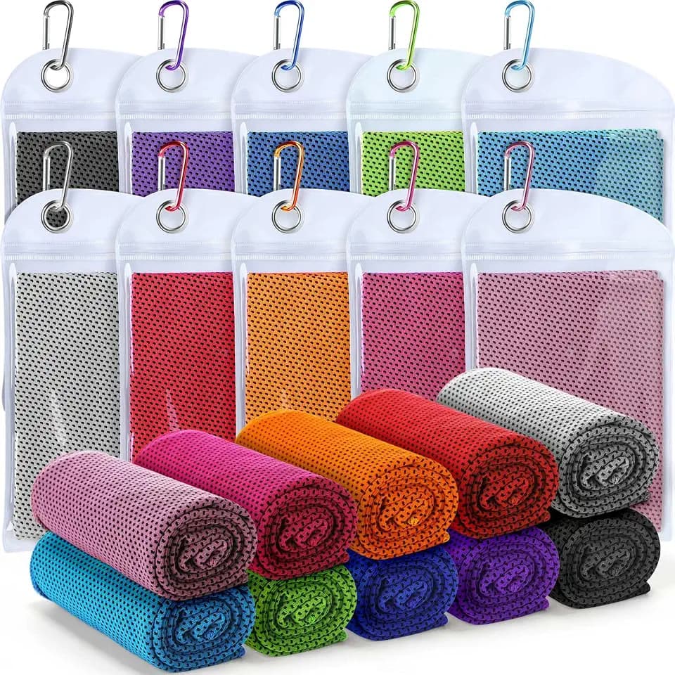 Honoson 20 Packs Cooling Towel for Neck Face