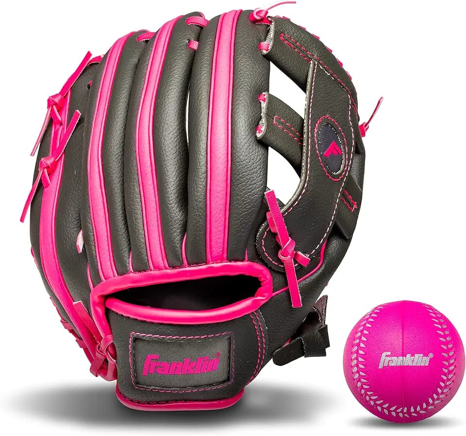 Franklin Sports Kids Teeball Glove + Ball Set