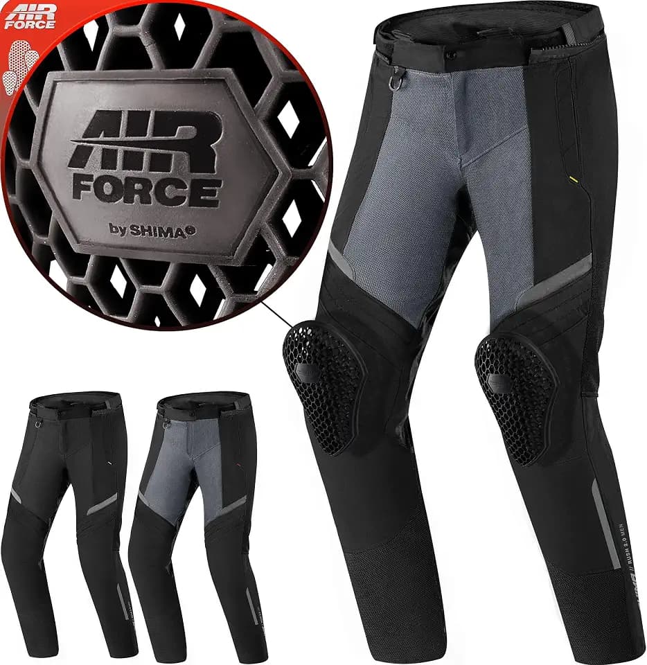 SHIMA Unisex Rush 2.0 Motorradkombi, Herren Hose/Belüftet/Fluo, XL EU