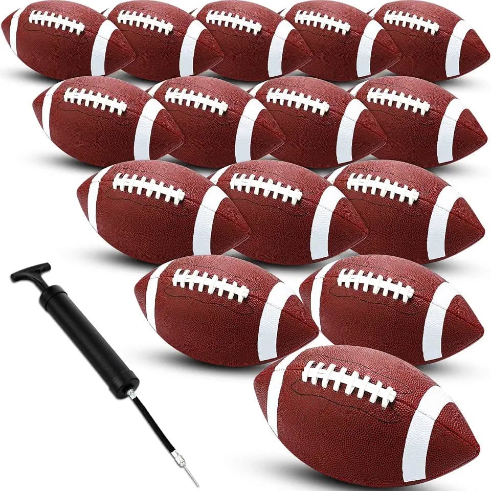Jerify Composite Leather Footballs Official Size with Pump