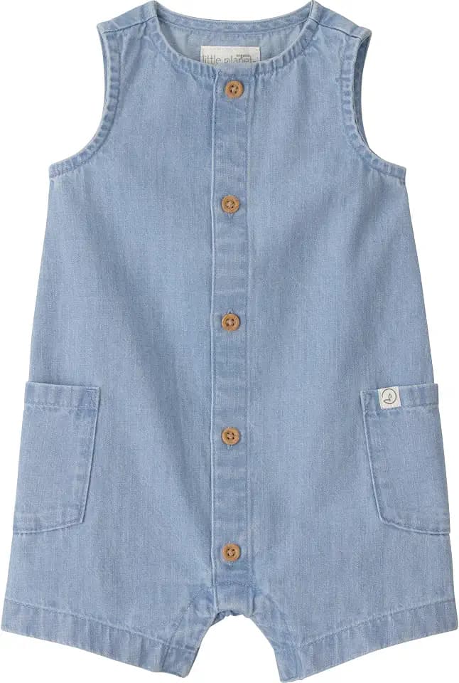 little planet by carter's Unisex Baby Waffle Knit Button-Front Jumpsuit made with Organic Cotton