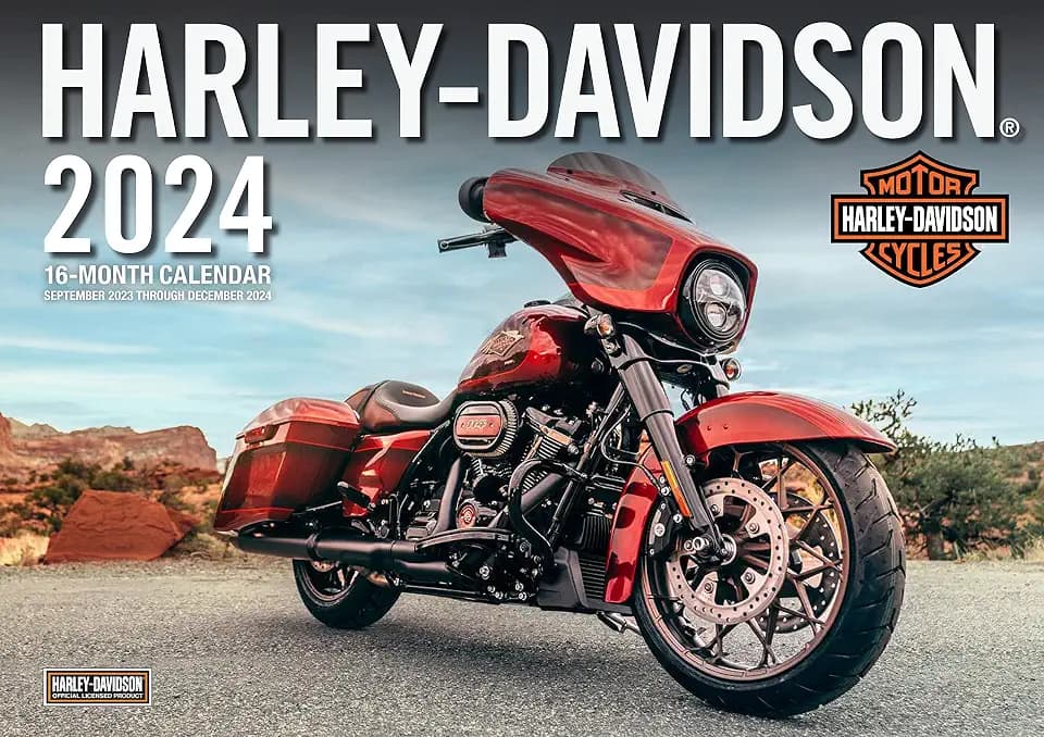 Harley-Davidson 2024: 16-Month 17x12 Wall Calendar - September 2023 through December 2024