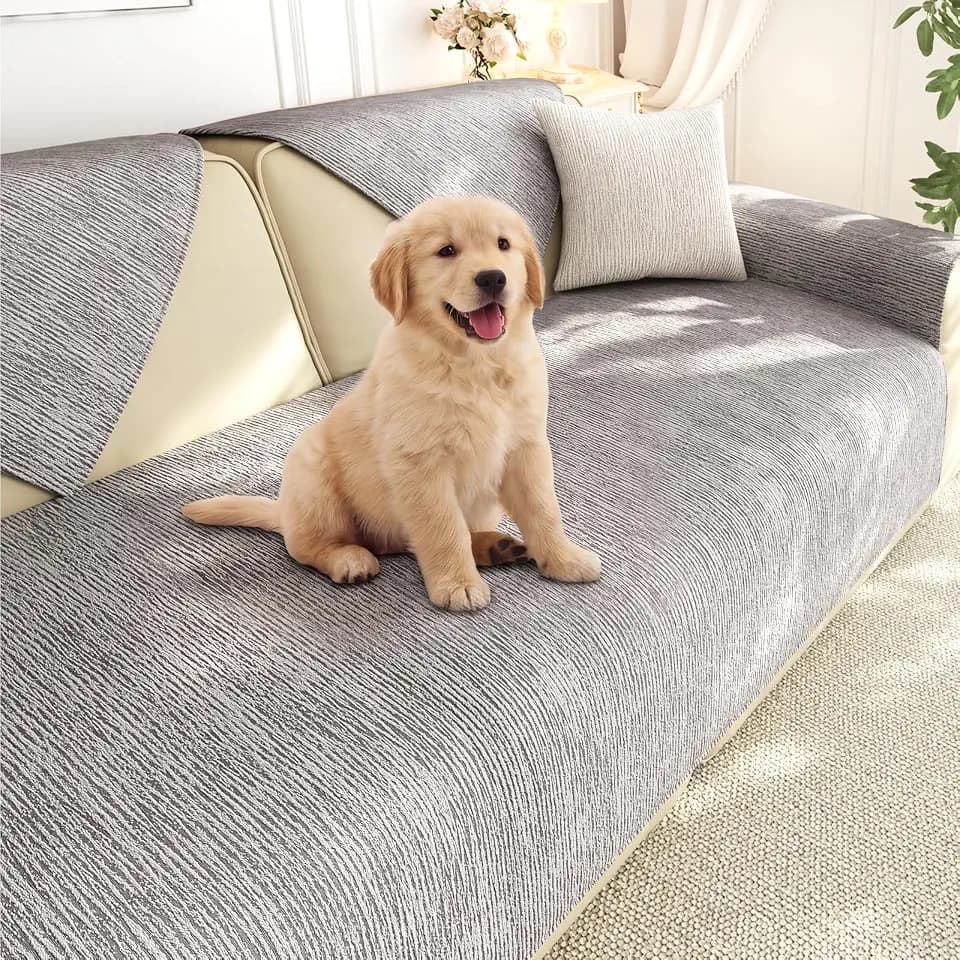 Non-Slip Couch Cover Washable for Pets, Sofa Cover for Sectional