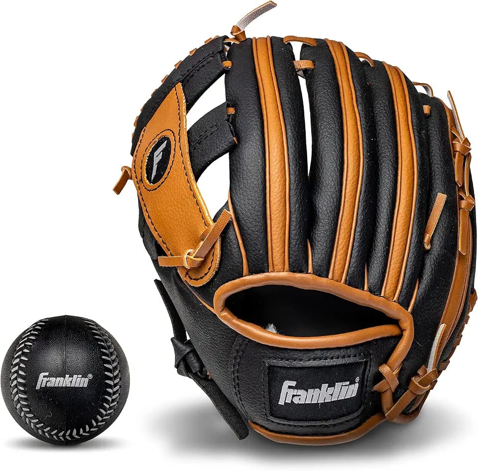 Franklin Sports Kids Teeball Glove + Ball Set