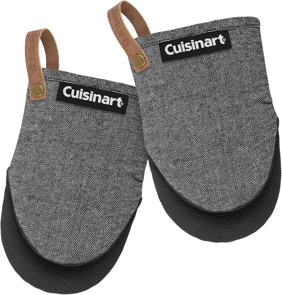 Cuisinart Heritage Mini Oven Mitts, 2-Pack, Neoprene, Heat Resistant 350F