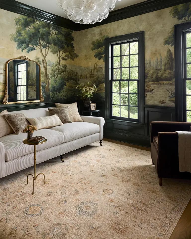Loloi Chris Loves Julia Palma Natural/Multi 2'-7" x 10'-0" Runner Rug