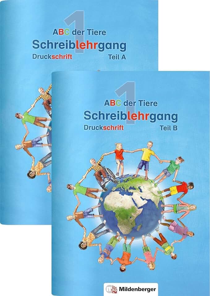 ABC der Tiere 1 – Schreiblehrgang Druckschrift, Teil A und B: Teil A und B, je 64 S.