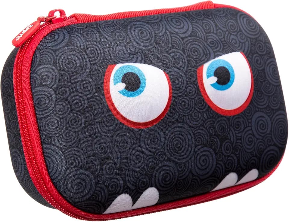 ZIPIT Wildlings Pencil Box for Kids, Large Pencil Case for School, Black