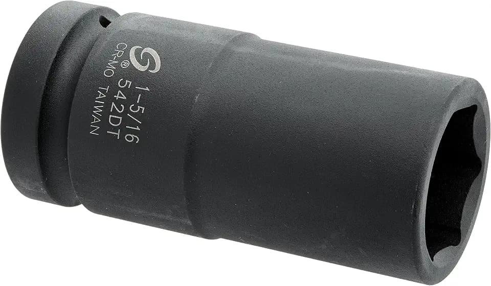 SUNEX TOOLS 542DT 1-Inch Drive 1-5/16-Inch Deep Thin Wall Impact Socket