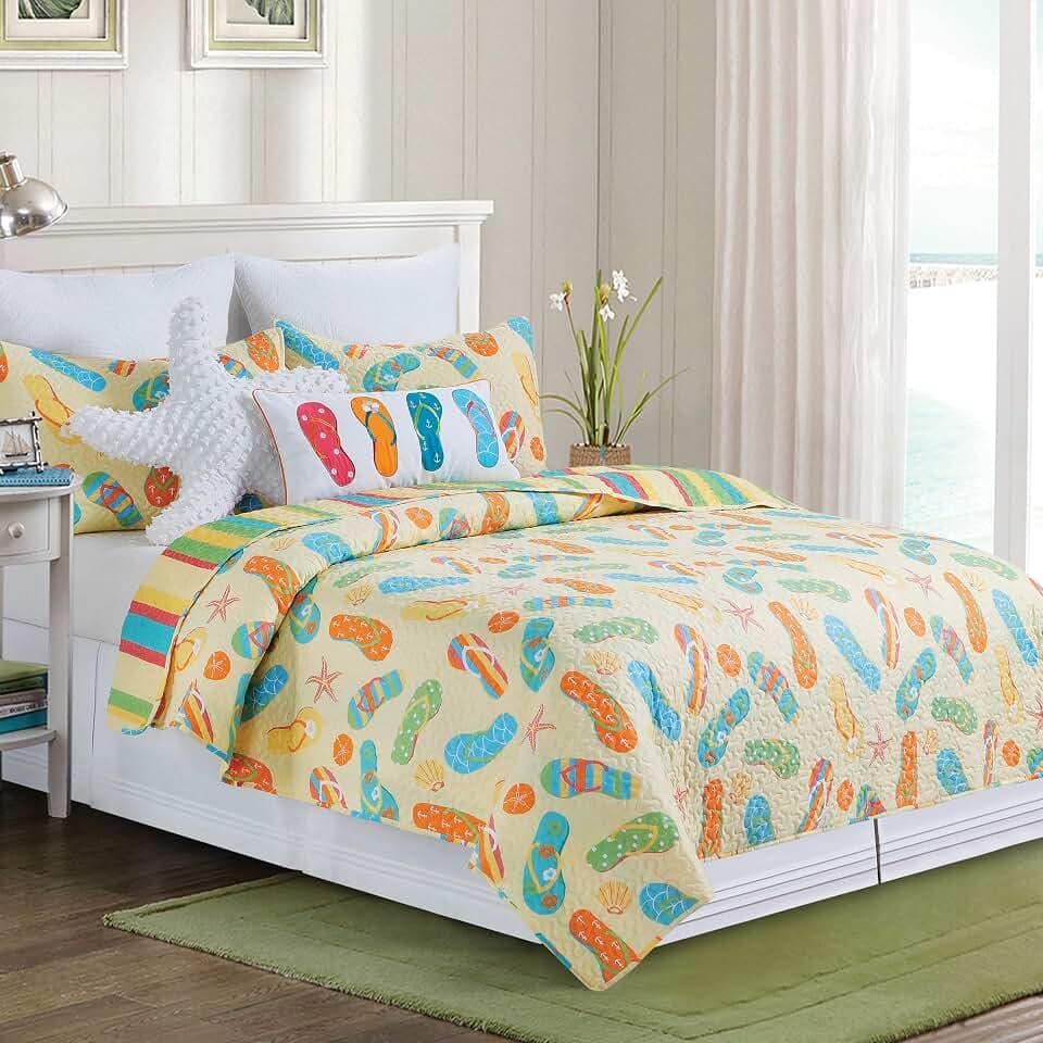 C&F Home Sunny Splash Full/Queen 3 Piece Quilt Set
