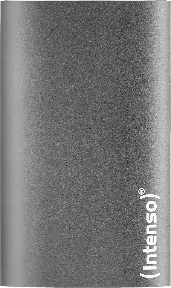 Intenso 512 GB Premium Anthrazit 1.8" Aluminium LED USB3.0 | Schnelle 320 MB/s Lesegeschwindigkeit, kompaktes Gehäuse 90x54x9mm, nur 51g Gewicht, USB 3.2 Gen 1x1 Schnittstelle