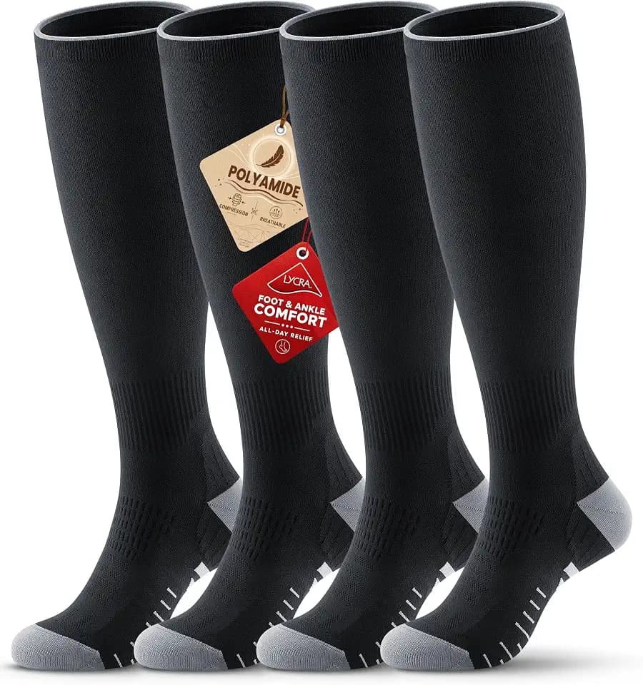 Benirap Compression Socks for Women and Men, 15-20 mmHg Circulation Support