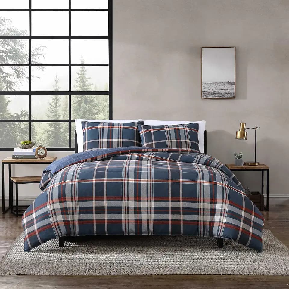 Eddie Bauer - Queen Duvet Cover Set with Shams