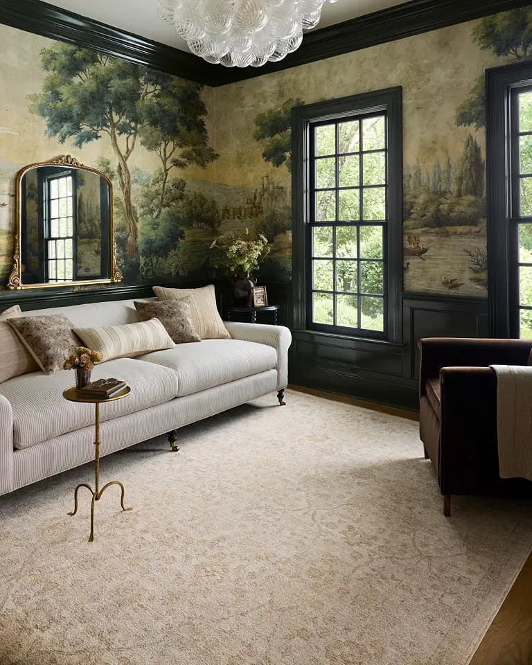 Loloi Chris Loves Julia Palma Ivory/Sand 3'-6" x 5'-6" Accent Rug