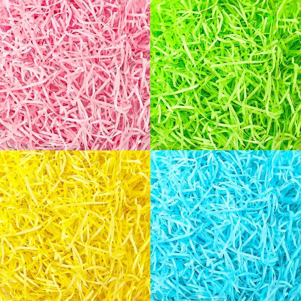 MARFOREVER 200g Paper Easter Grass Shredded Paper Grass for Easter Basket
