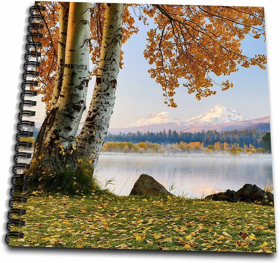 3dRose USA, Oregon, Bend, Fall At Black Butte Ranch In Central Oregon Wirebound Notebook (db_279336_2)