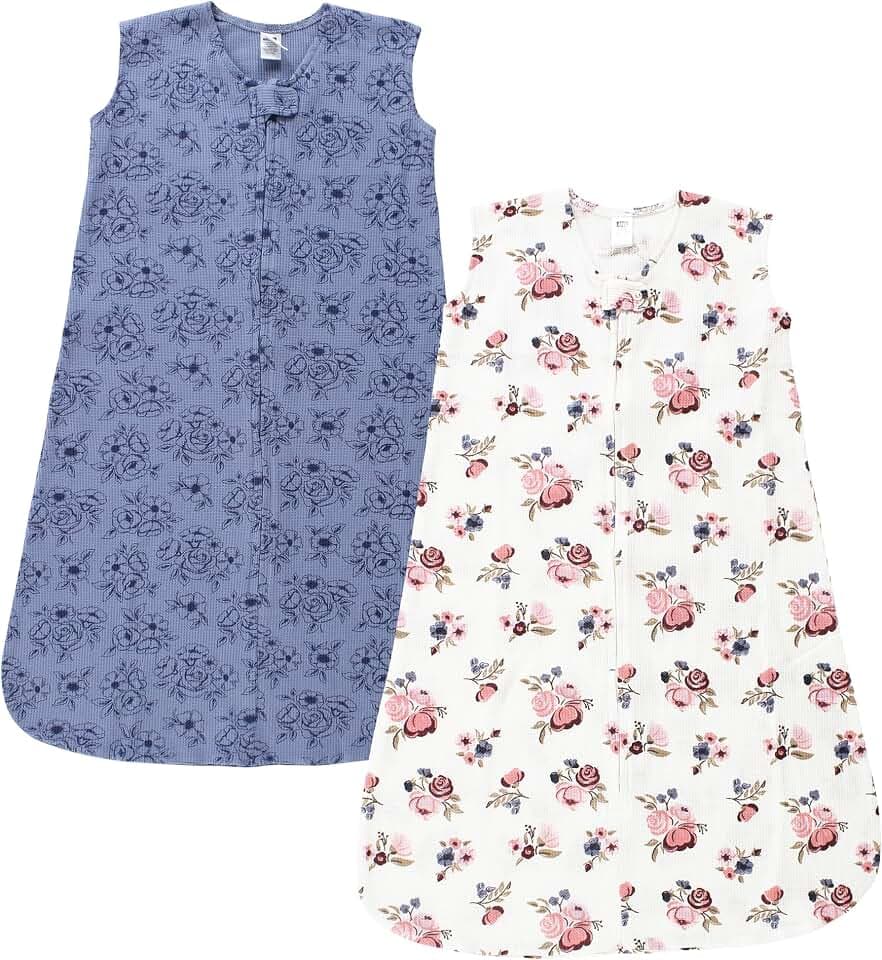 Hudson Baby Infant Girl Thermal Sleeveless Sleeping Bag 2pk
