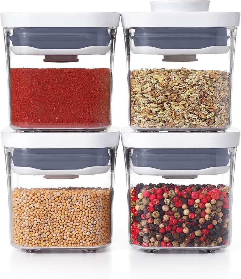 OXO Good Grips 4-Piece Mini POP Airtight Container Set - 0.2 Qt