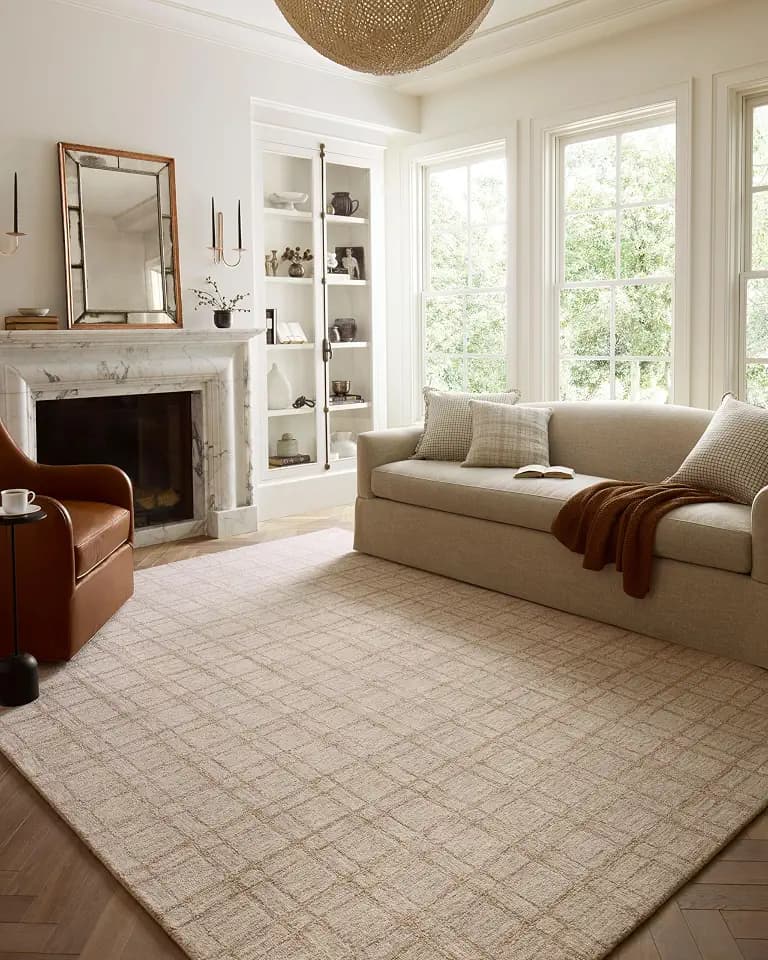 Loloi Chris Loves Julia Polly Khaki/Sand 2'-6" x 9'-9" Runner Rug