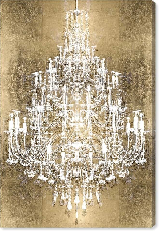 The Oliver Gal Artist Co. Fashion and Glam Wall Art Canvas Prints 'Montecarlo Gold'