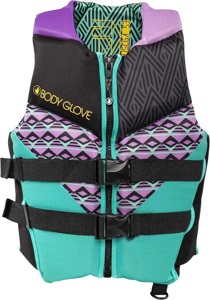 Body Glove Phantom Women's Life Jacket,Neoprene Life Vest, USCG and Transport Canada Approved, Great for Boating, Fishing, Kayaking, Rafting,Paddling