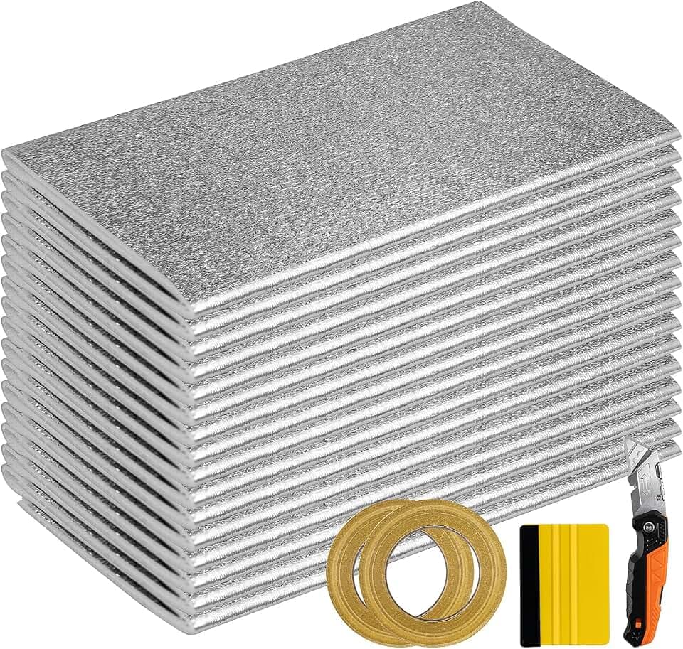 Garage Door Insulation Kit R8 16 Panels for 16x7/16x8ft Double Door
