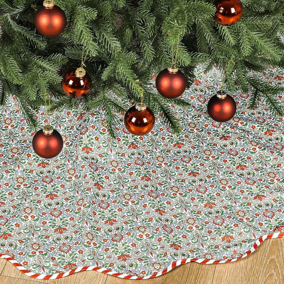 MiniInflat Christmas Tree Skirt, 60 Inch, Green