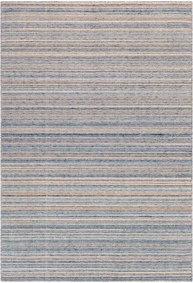 Liora Manne DKTR8614733 Dakota Stripe Indoor/Outdoor Runner Rug, 2' X 8', Navy and Beige