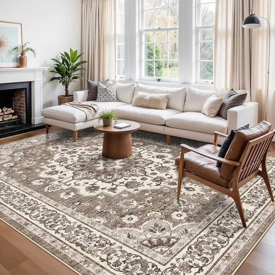 TOPRUUG Large 10x13 Area Rug: Ultra Soft Living Room Area Rug Under Sofa