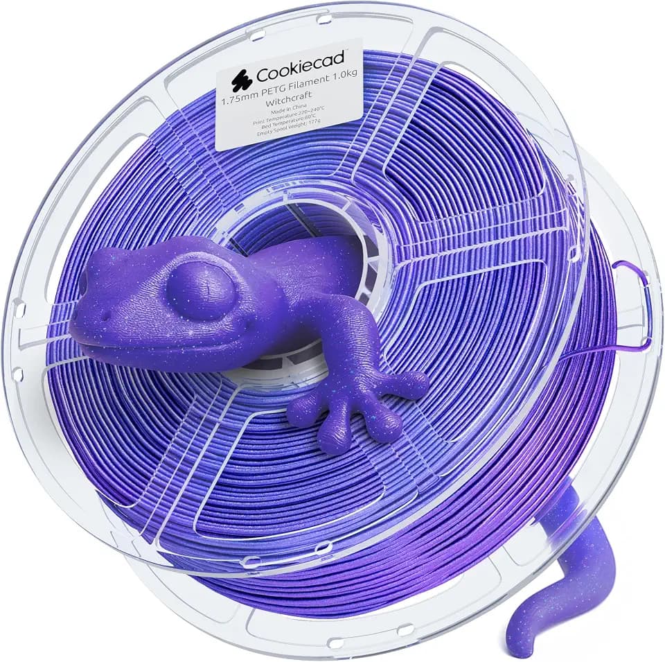 Cookiecad PETG Filament Iridescent Glitter, Witchcraft Elixir, 1.75mm 1kg
