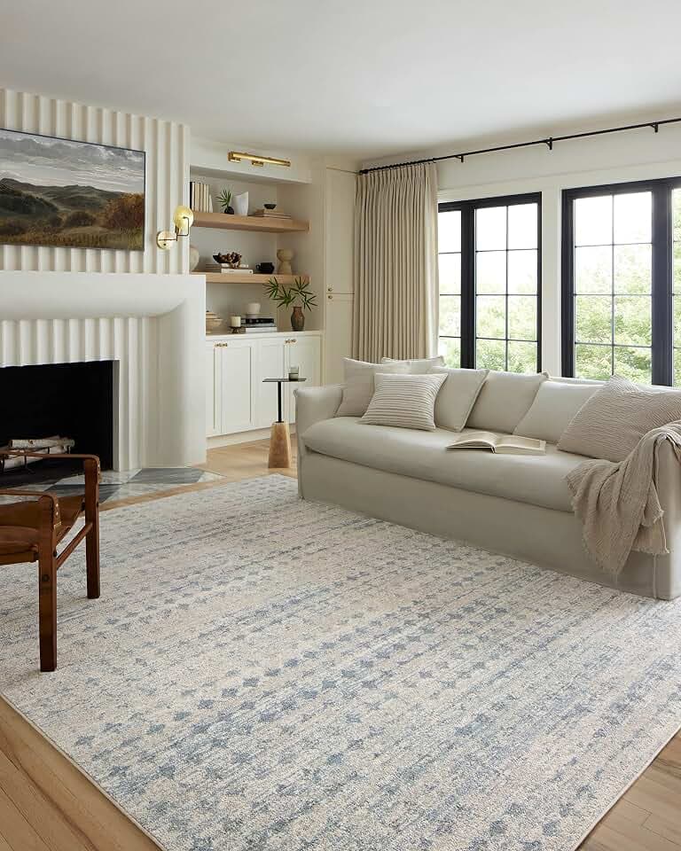 Loloi Kamala Sky/Dove 2'-3" x 3'-10" Accent Rug