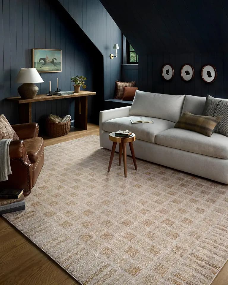 Loloi Chris Loves Julia Calvin Bone/Natural 9'-6" x 12'-6" Area Rug