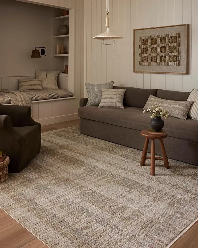 Loloi Amber Lewis Cali Collection CIL-05 Natural/Multi 3'-6" x 5'-6", .25" Pile Height, Accent Rug