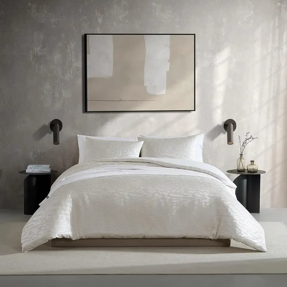 Vera Wang - King Duvet Cover Set with Shams, Soft Bedding Set