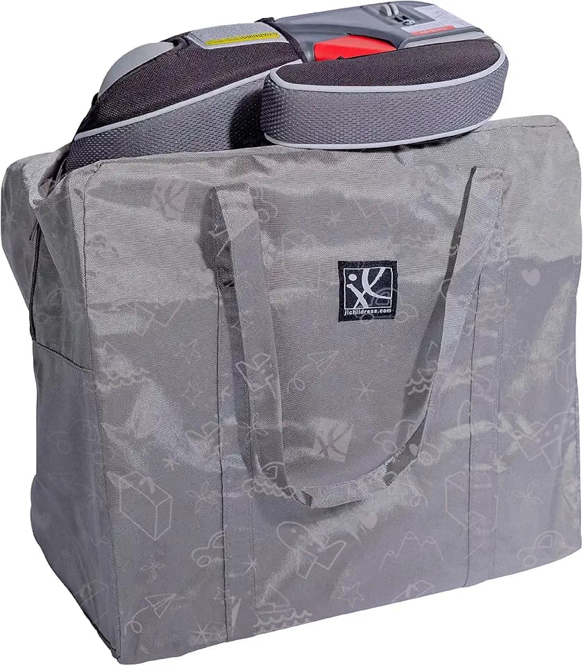 J.L. Childress Backless Booster & Baby Seat Travel Bag - Deluxe, Grey