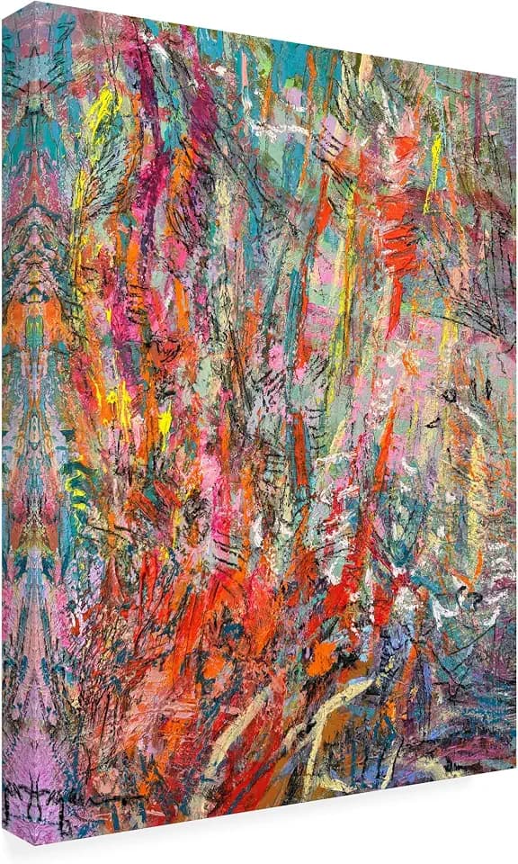 Wrapped Canvas Wall Art - Dorothy Fagan 'Vibrant Autumn Splendor' Wall Art for Living Room, Bedroom, or Office Décor - 35x47