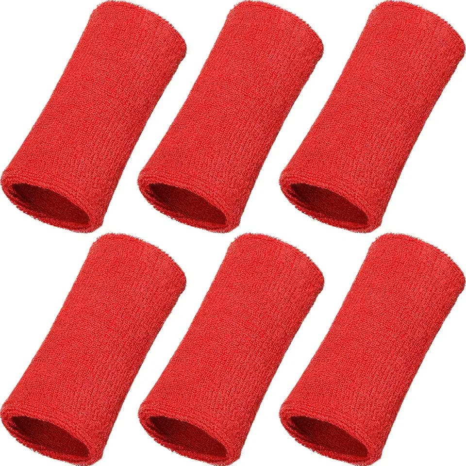 WILLBOND Wrist Sweatbands 6 Inch Sports Wrist Bands for Men Women