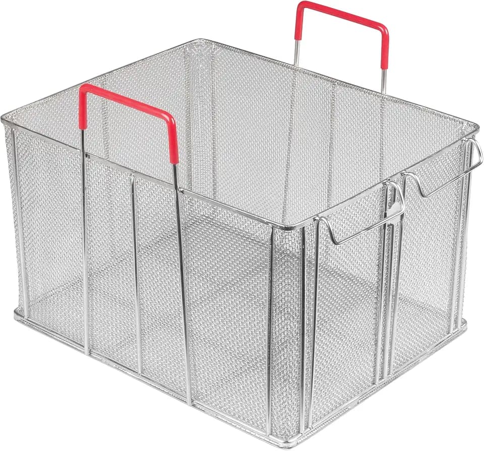 Winco 16 1/4" x 12 7/8" Commercial Bulk Pasta Basket