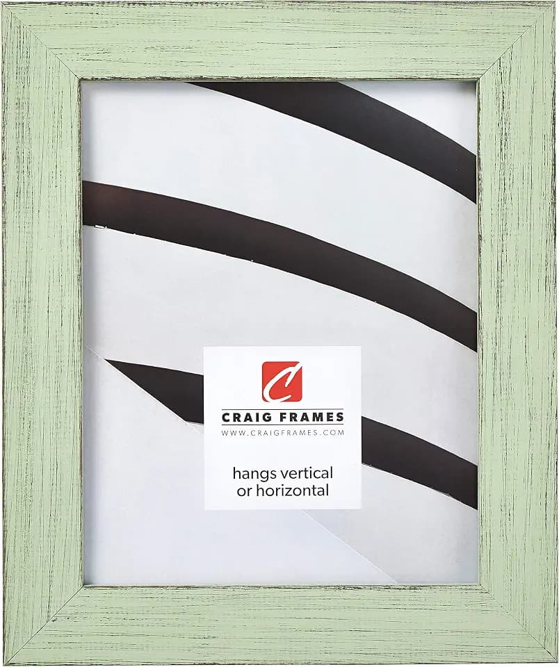 Craig Frames 8x10 Rustic Green Picture Frame, for 8x10 Photo Prints and Art