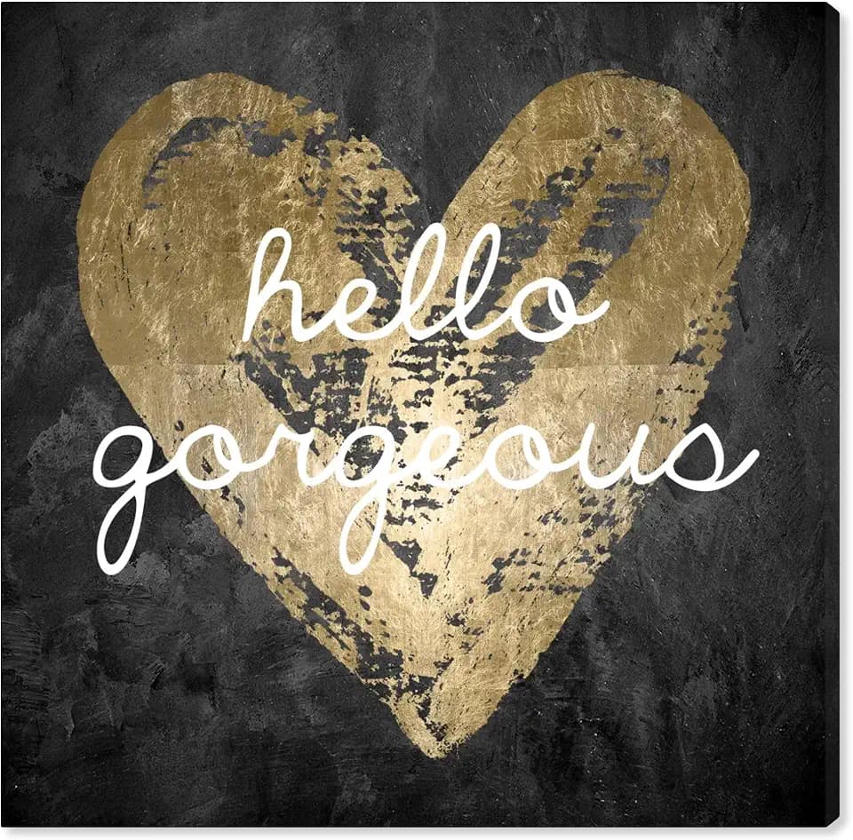 Typography and Quotes Wall Art Canvas Prints 'Gorgeous Salute'