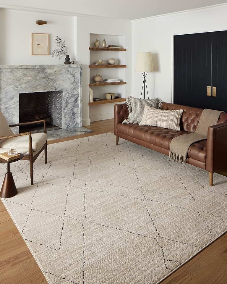 Loloi Darby Sand/Charcoal 2'-7" x 10'-0" Runner Rug