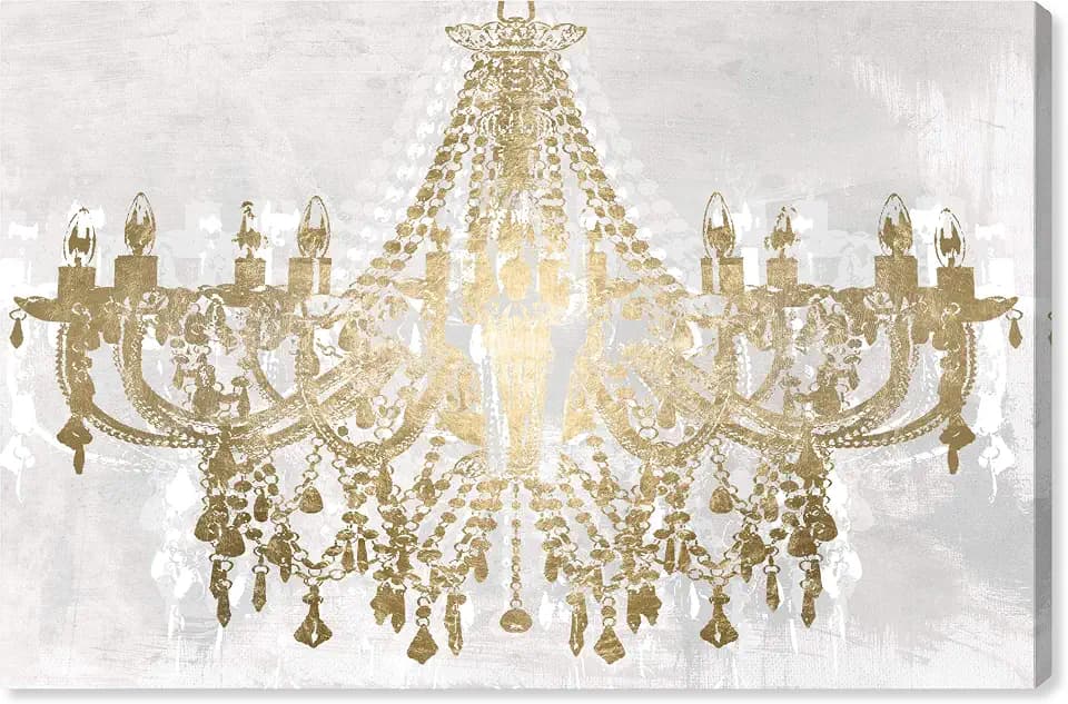 The Oliver Gal Artist Co. Contemporary 30 in x 45 in, Glitz and Glam, Large Canvas Wall Art, Living Room, Gold