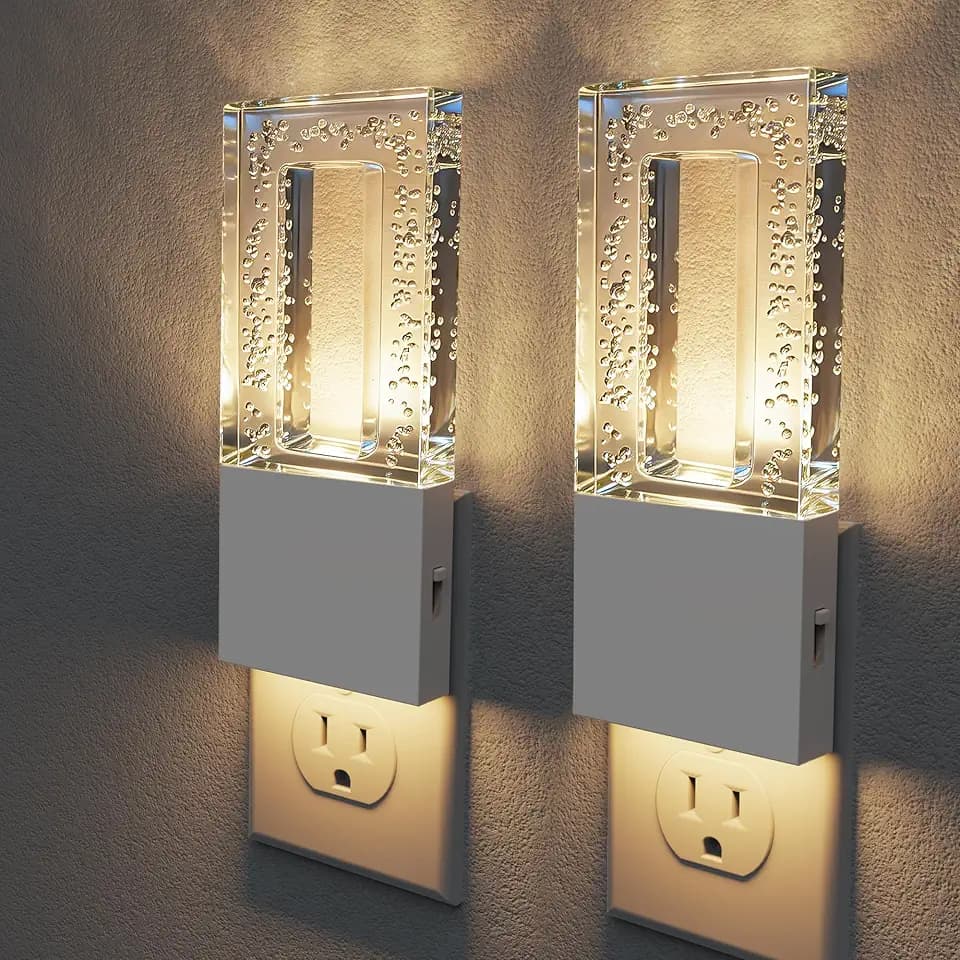 L LOHAS LED Night Light, Foldable Night Lights Plug into Wall 2 Pack